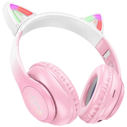 hoco. Slušalice bežične sa mikrofonom, Bluetooth - W42 Cat Ears, Cherry Blossom