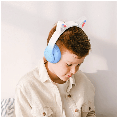 hoco. Slušalice bežične sa mikrofonom, Bluetooth - W42 Cat Ears, Crystal Blue