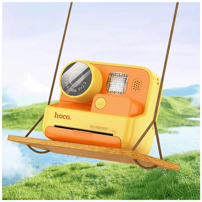 hoco. Dječija kamera sa printerom, 2" IPS LCD, 720p, microSD - DV200 Yellow