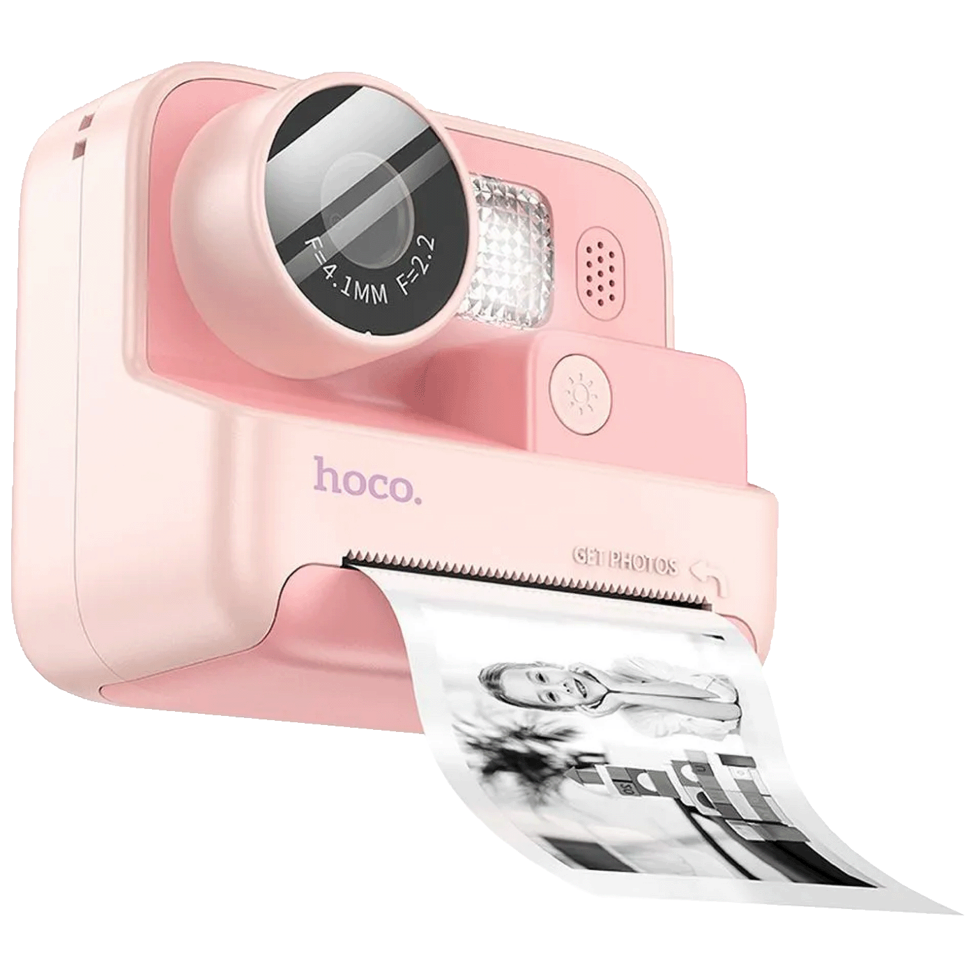 hoco. Dječija kamera sa printerom, 2" IPS LCD, 720p, microSD - DV200 Pink