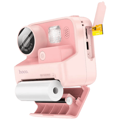 hoco. Dječija kamera sa printerom, 2" IPS LCD, 720p, microSD - DV200 Pink
