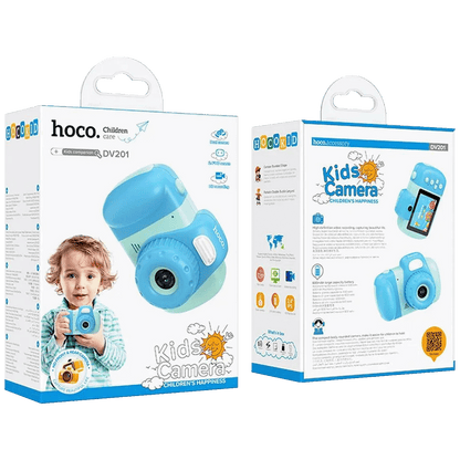 hoco. Dječija kamera, 2" IPS LCD, 32 MPx, FullHD, microSD - DV201 Blue