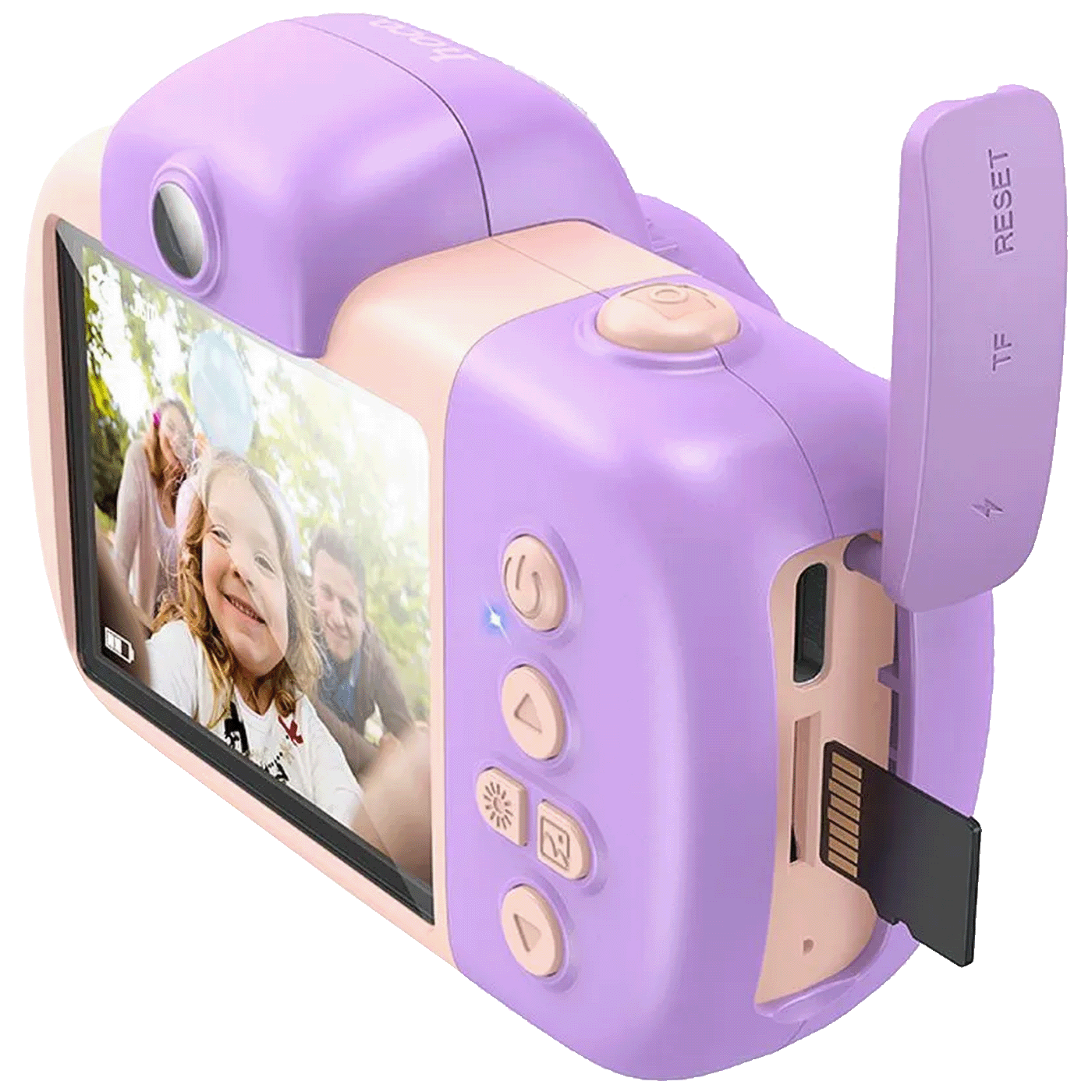 hoco. Dječija kamera, 2" IPS LCD, 32 MPx, FullHD, microSD - DV201 Pink