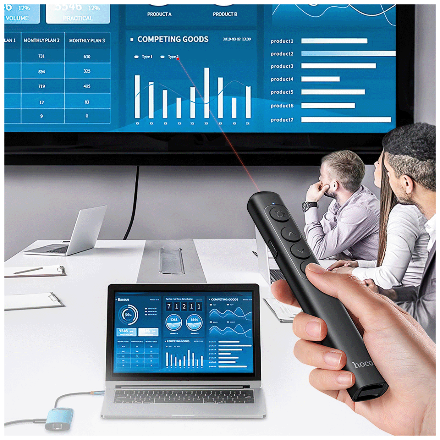 hoco. Pametni prezenter, bežični, laser pointer - GM200