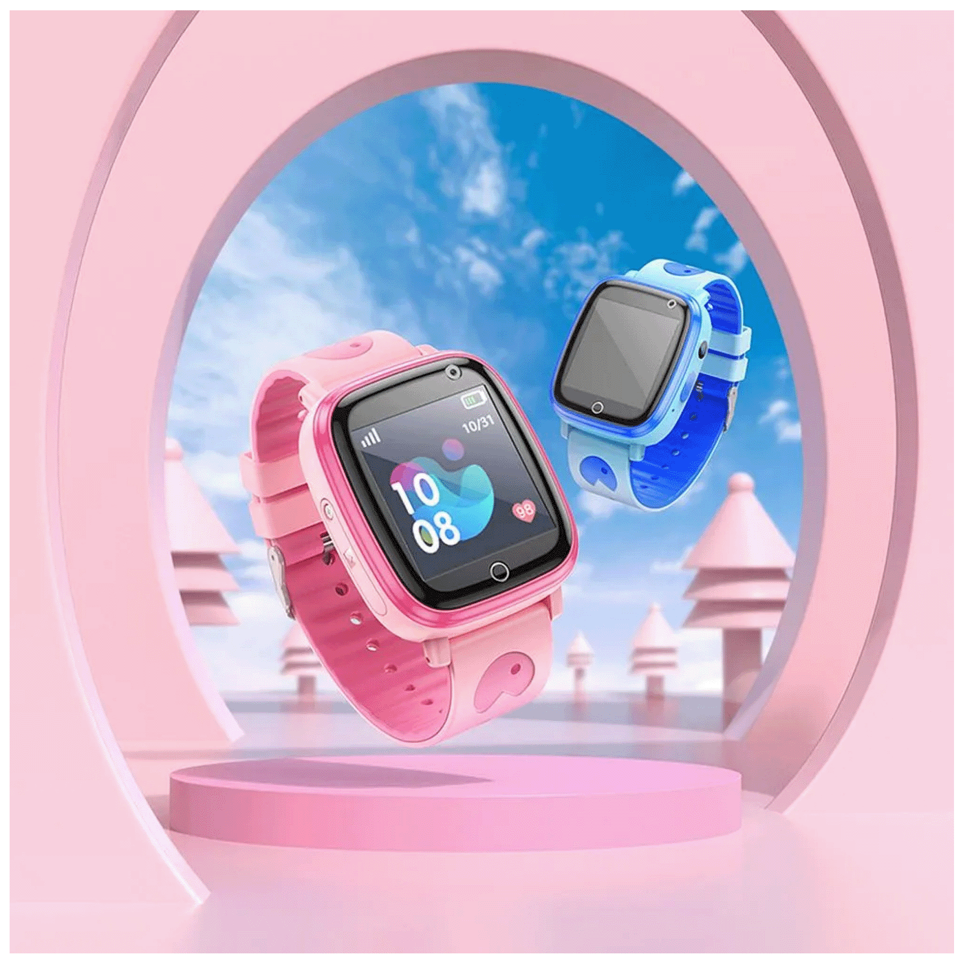hoco. Pametni sat za djecu, 1.44" ekran, 2G, Nano SIM - Y100 Pink
