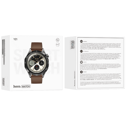 hoco. Pametni sat, 1.43" AMOLED, Bluetooth, IP67 - Y21 Metal Gray