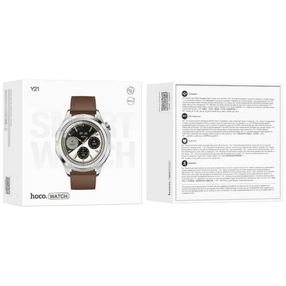 hoco. Pametni sat, 1.43" AMOLED, Bluetooth, IP67 - Y21 Silver