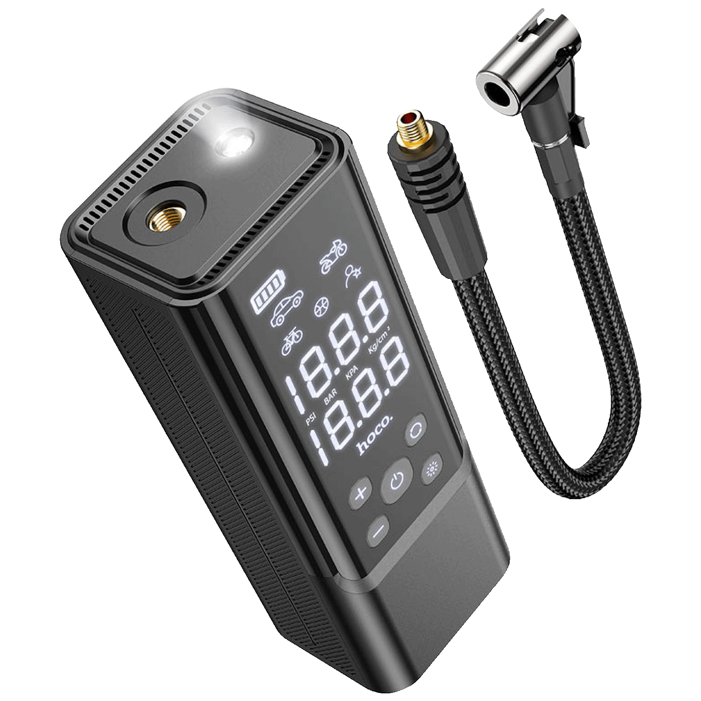 hoco. Pametni kompresor, 5000 mAh, LED zaslon, USB type C - ZP7 Maddy