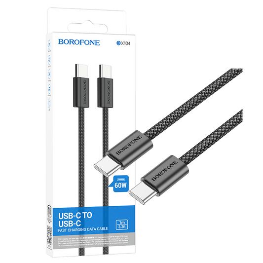 Borofone USB kabl za smartphone, type C, 60W, 3A, 1 met. - BX104 Primo