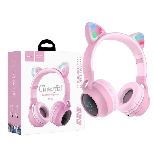 hoco. Slušalice bežične, Bluetooth - W27 Cat Ear Pink