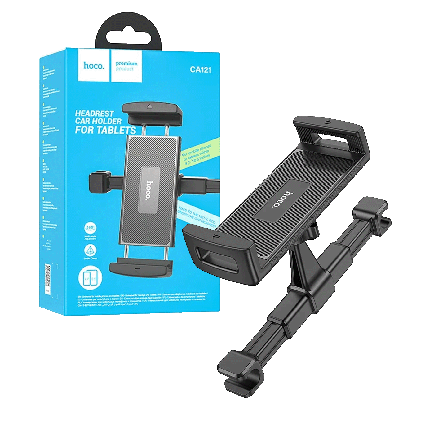 hoco. Držač za auto naslonjač, za smartphone, tablete - CA121