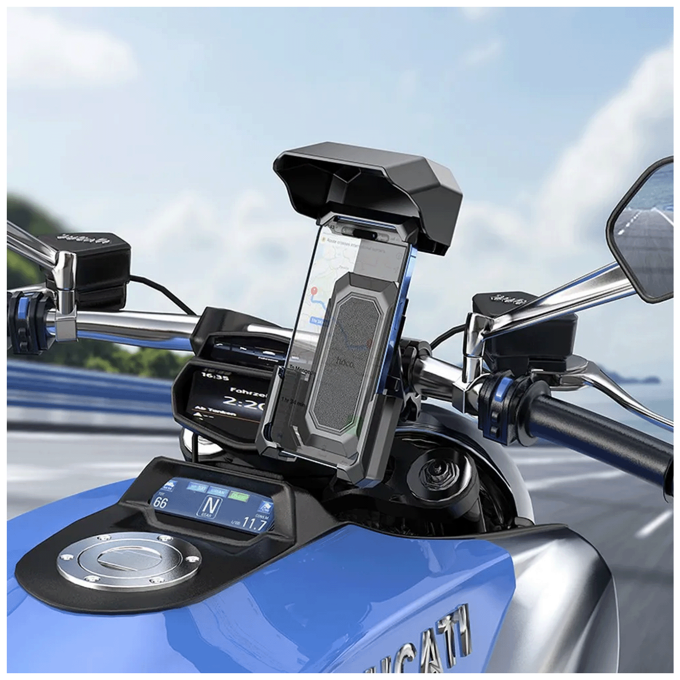 hoco. Držač za motocikl, bicikl, za smartphone od 4.5-7.0" - H31 Wild Wolf