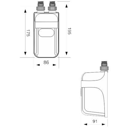 Dafi Protočni bojler, 7.3 kW, podpultni - POZ03580
