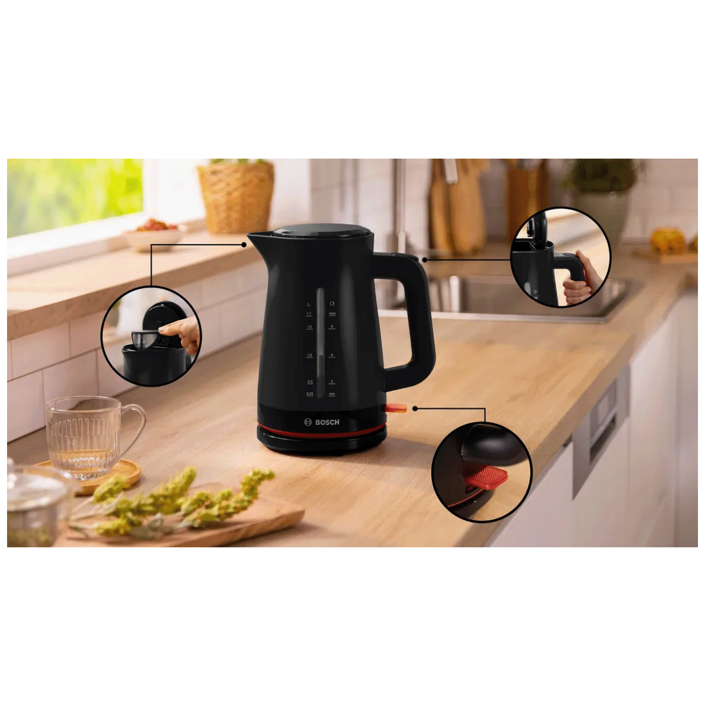 Bosch Kuhalo za vodu, zapremina 1.7 lit., 2400 W, MyMoment - TWK3M123