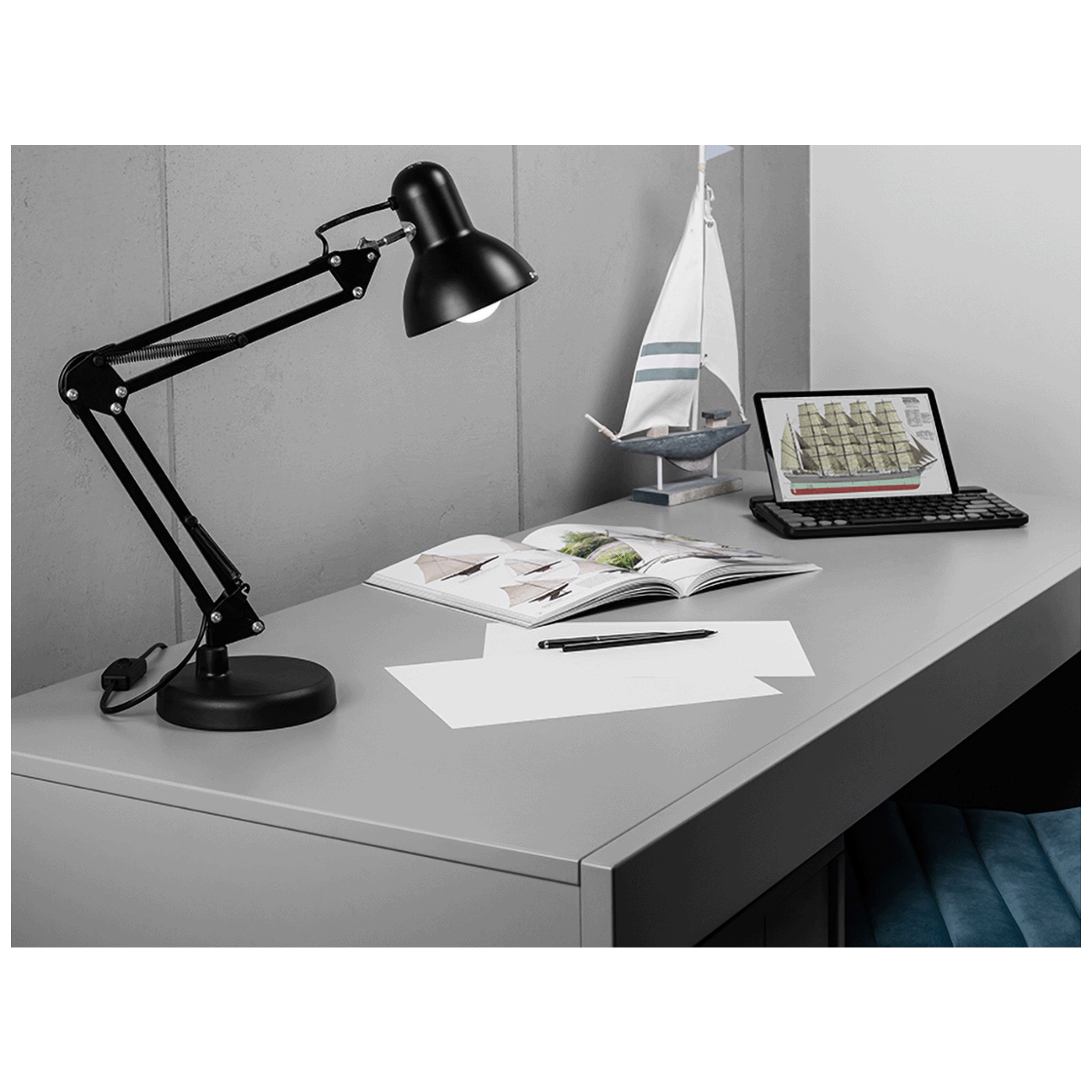 Tracer Lampa,stolna, E27 grlo, max. 40 W, IP20 - Architect 2-in-1 Desk Lamp