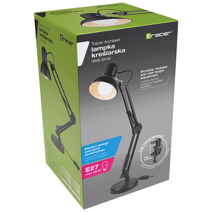 Tracer Lampa,stolna, E27 grlo, max. 40 W, IP20 - Architect 2-in-1 Desk Lamp