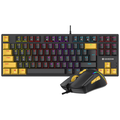 Tracer Tastatura sa osvjetljenjem, optički miš, gaming set, USB - GAMEZONE HORNET87 USB