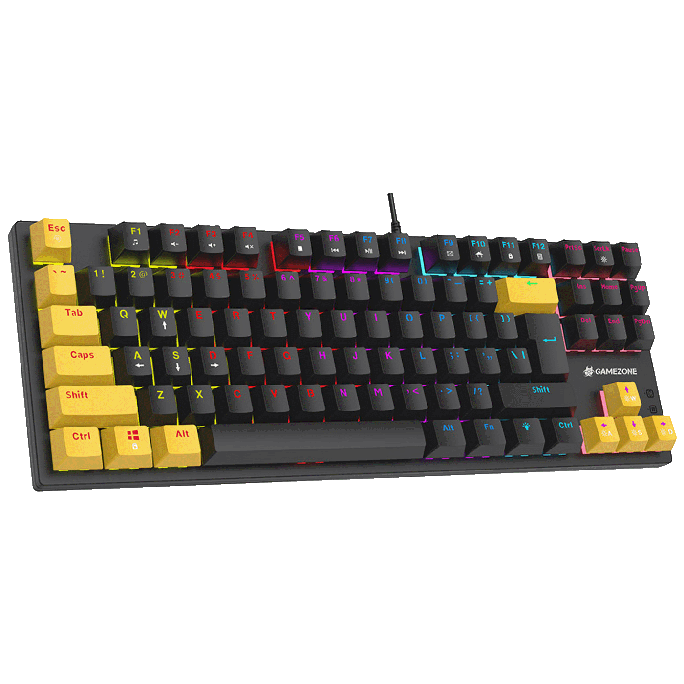 Tracer Tastatura sa osvjetljenjem, optički miš, gaming set, USB - GAMEZONE HORNET87 USB