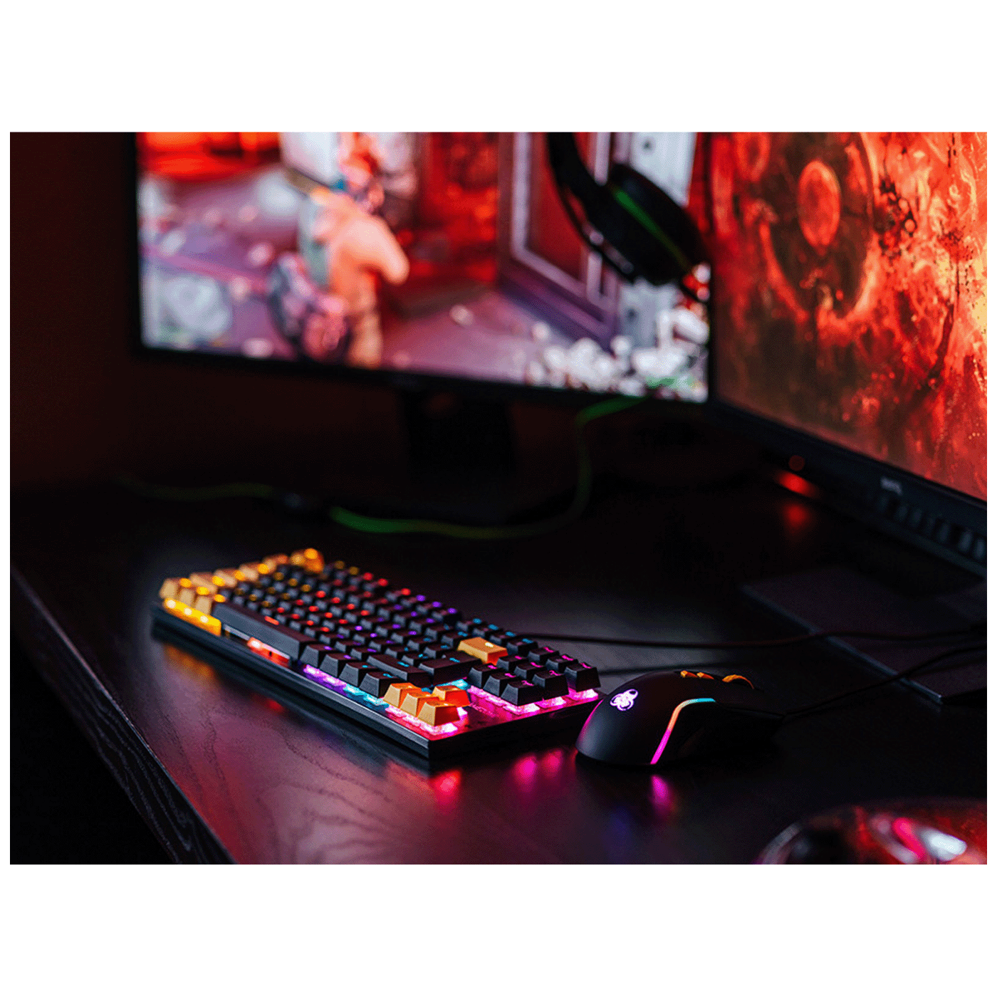 Tracer Tastatura sa osvjetljenjem, optički miš, gaming set, USB - GAMEZONE HORNET87 USB