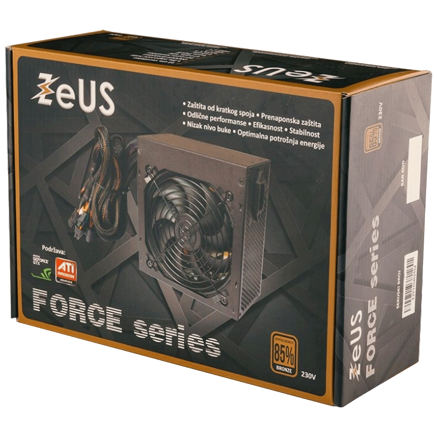 Zeus Napajanje za PC, 600W, 12cm, ATX - ZUS-FOR600S PLUS