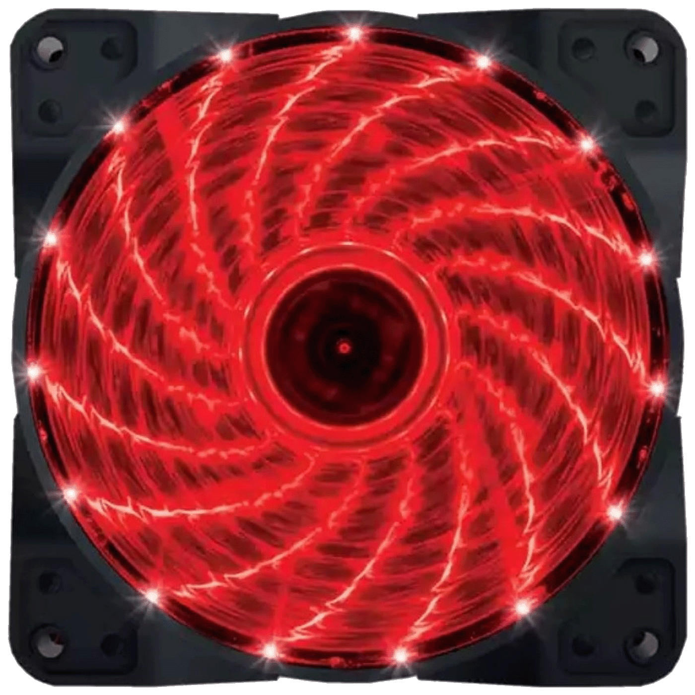 Zeus Ventilator za kućište, 120 mm, Red LED - Case Cooler 120x120 Red