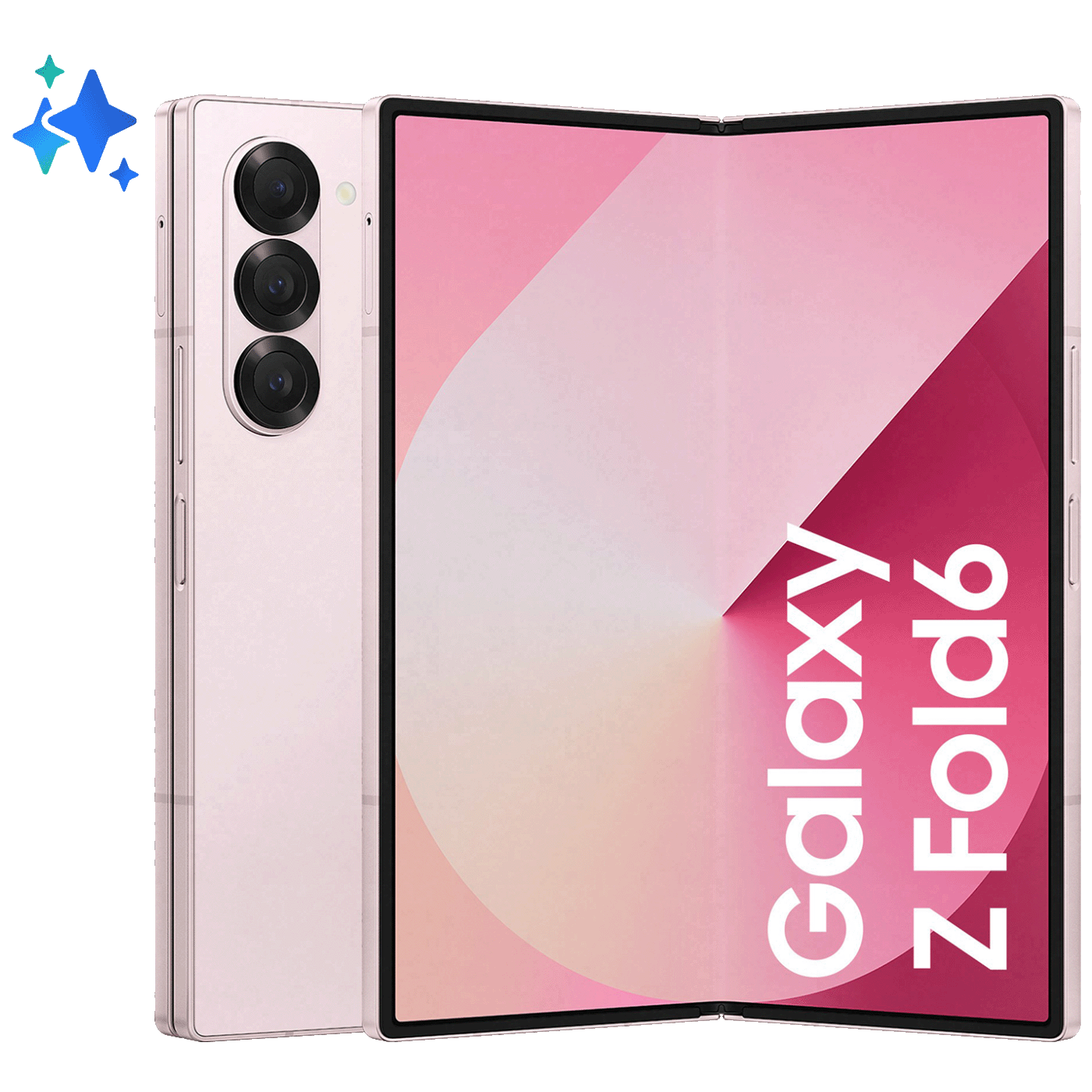 Samsung Smartphone 7.6/6.3", 5G, 8-Core 3.39GHz, RAM 12GB, 50Mpixel - Galaxy Z Fold 6 5G 12GB/256GB Pink