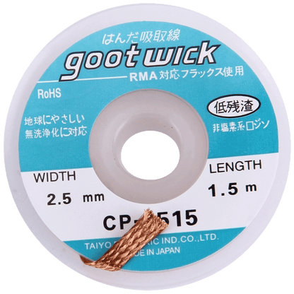 NN-Su Tinol žica za odlemljivanje, širina 2.5mm, dužina 1.5 met. - Desoldering Wick 2515