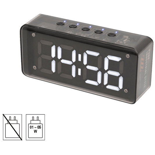 home Sat sa alarmom, FM radio, Bluetooth, microSD, USB, 3W - MECHACLOCK