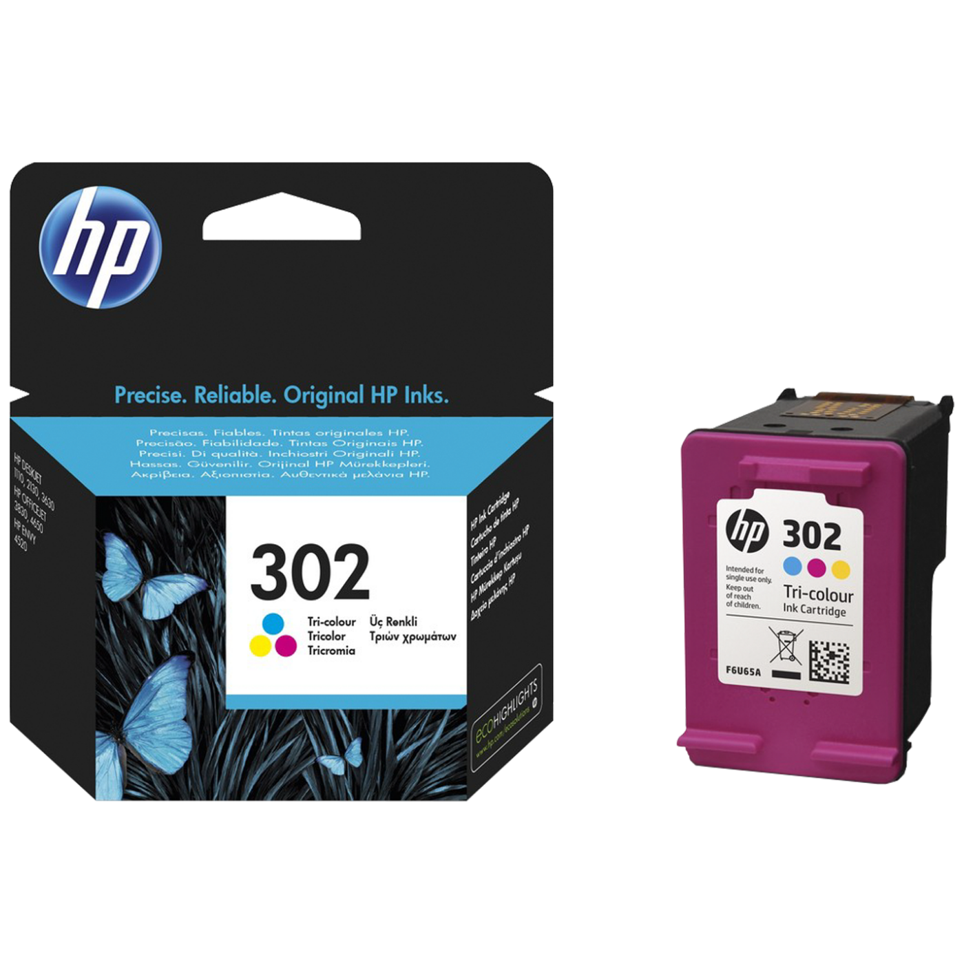 HP Tinta 302 (F6U65AE) ,boje, 4ml ,165 stranica