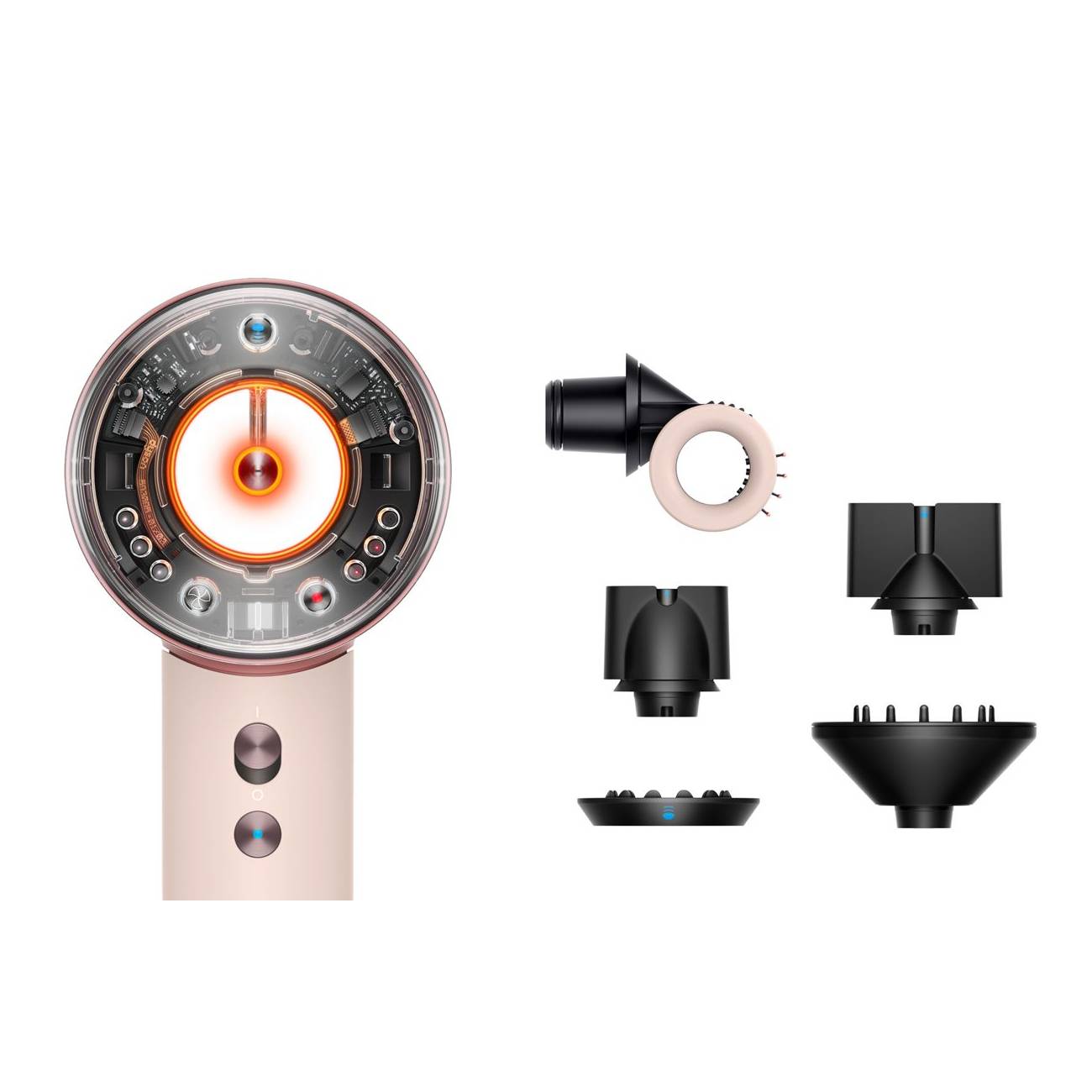 Dyson Fen Supersonic Nural HD16 Ceramic Pink/Rose Gold Straight+Wavy