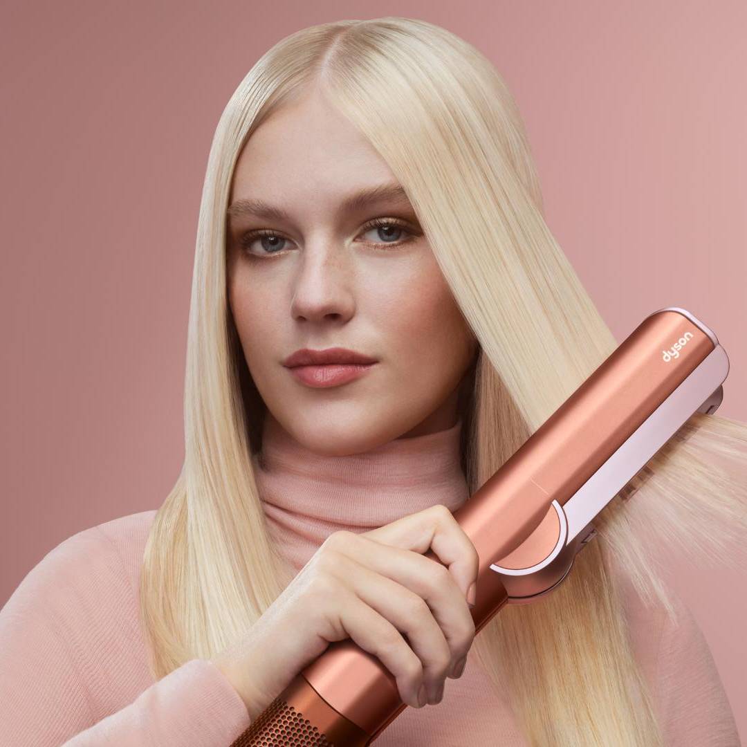 Dyson Uređaj za ravnanje kose Airstrait Amber Silk/Pink Champagne Limited Edition