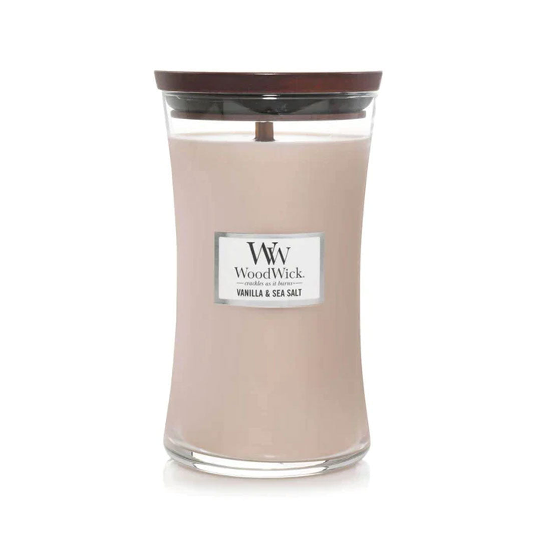 Mirisna svijeća L, Vanila & sea salt 93191E, WoodWick