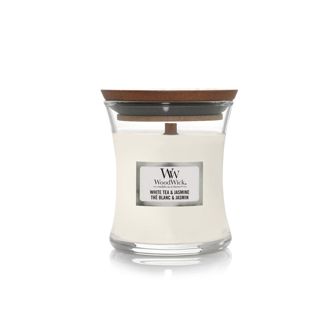 Mirisna svijeća S, White tea & jasmine 98062E, WoodWick