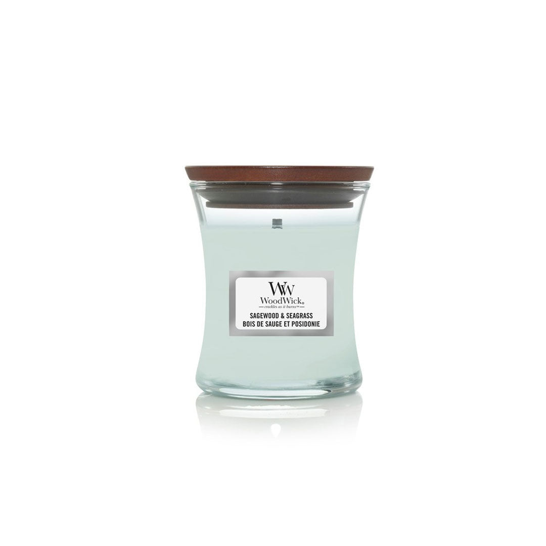 Mirisna svijeća S, Sagewood & Seagrass 1728621E, WoodWick