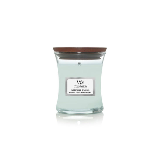 Mirisna svijeća S, Sagewood & Seagrass 1728621E, WoodWick