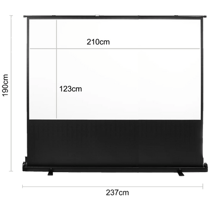 Maclean Platno za projektor, podno/stojeći, 210 x 123 cm - MC-964