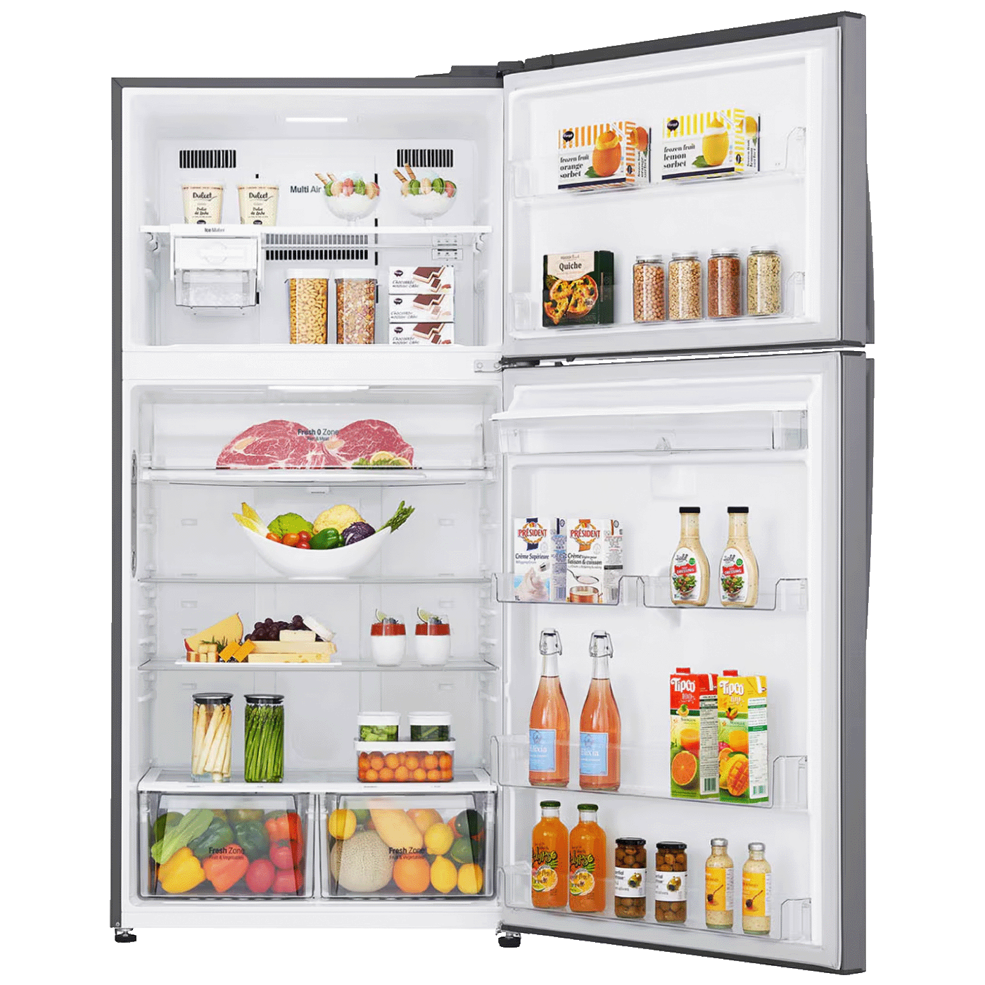 LG Frižider/zamrzivač,  zapremina 592 lit., DoorCooling+, E - GTF916PZPED