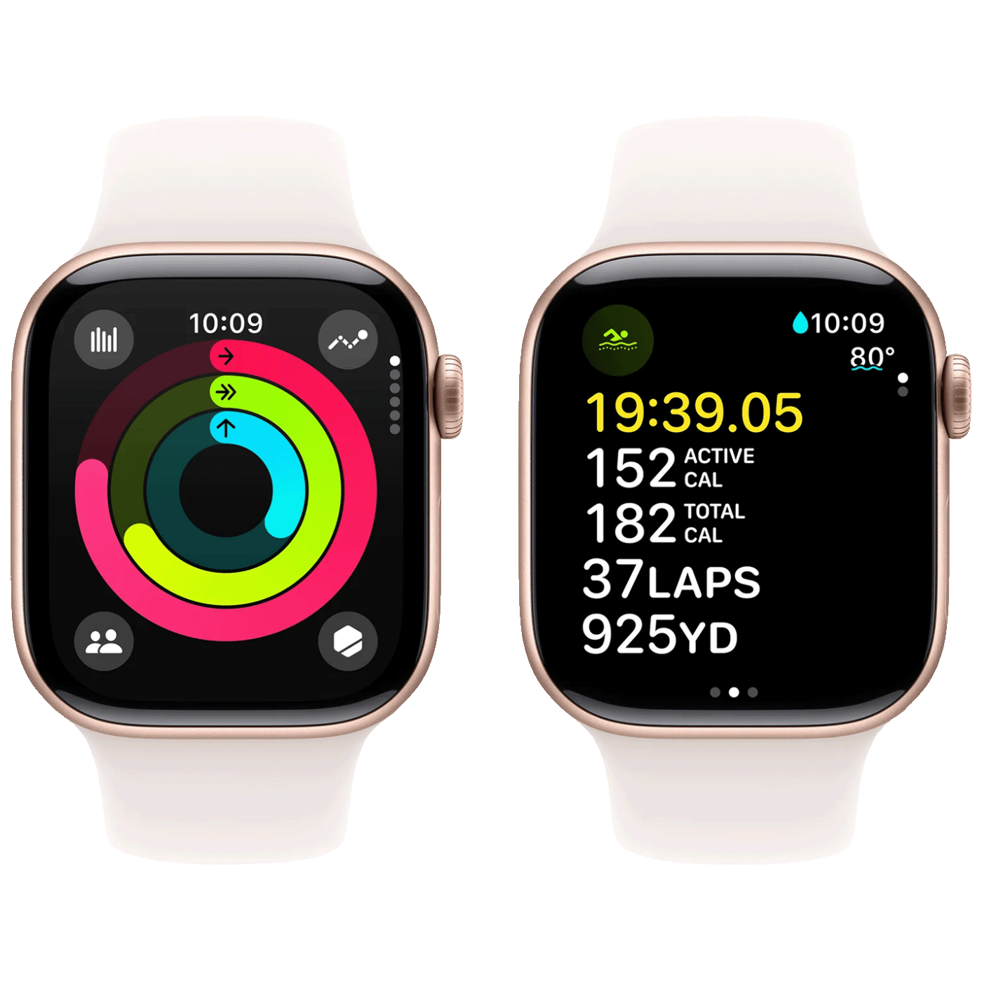Apple Pametni sat, 1.77" LTPO3 OLED zaslon, vodootporan BT, WiFi - Watch Series 10 GPS 42mm Rose Gold