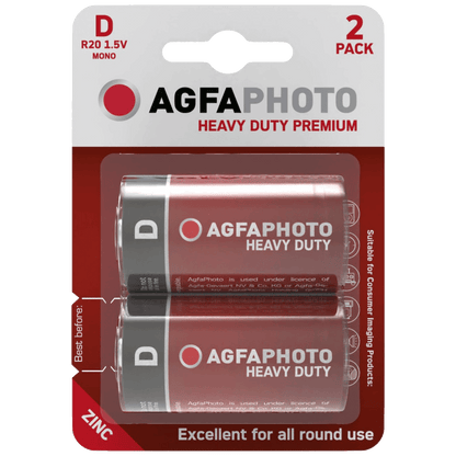 Agfa Zinc baterije, D B2, 1.5 V, blister 2 kom. - APFD