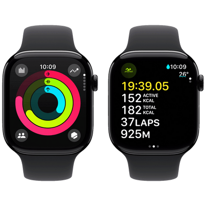Apple Pametni sat, 1.96" LTPO3 OLED zaslon, vodootporan BT, WiFi - Watch Series 10 GPS 46mm Jet Black