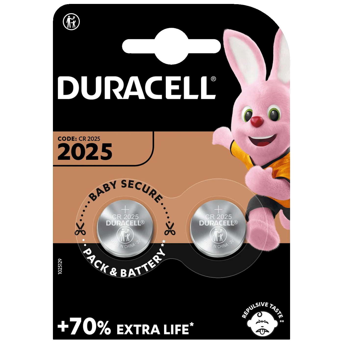 Duracell Baterija litijska, CR2025, 3V, dugmasta, blister 2 kom - DL/CR2025