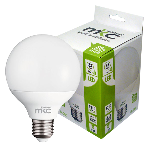 MKC Sijalica, LED 14W, E27, 4000K,prirodno bijela svjetlost - LED GLOBO E27/14W-N