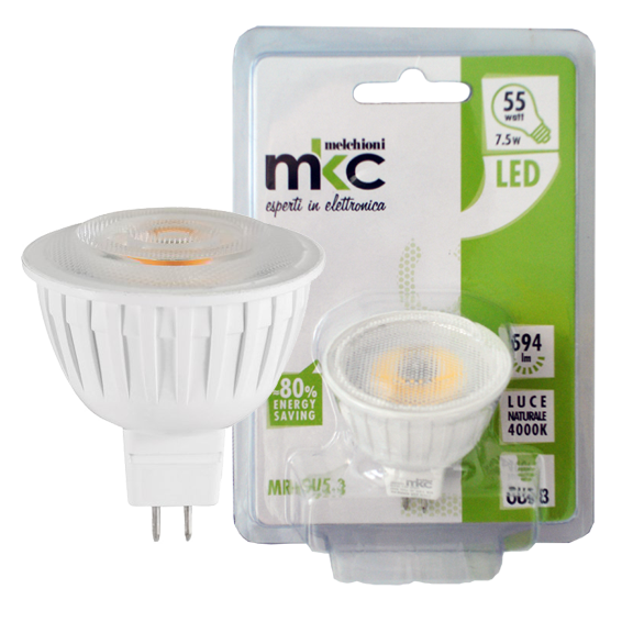 MKC Sijalica, LED 7.5W, 4000K,12V DC, prirodno bijela svjetlost - LED MR16 GU5.3/7.5W-N