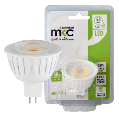 MKC Sijalica, LED 7.5W, 4000K,12V DC, prirodno bijela svjetlost - LED MR16 GU5.3/7.5W-N