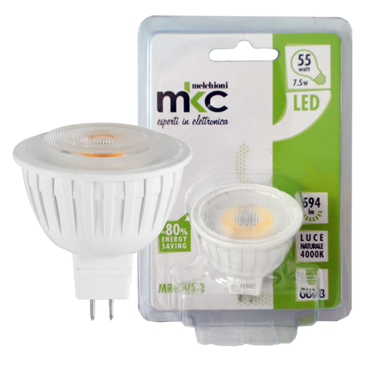 MKC Sijalica, LED 7.5W, 4000K,12V DC, prirodno bijela svjetlost - LED MR16 GU5.3/7.5W-N