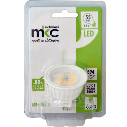 MKC Sijalica, LED 7.5W, 4000K,12V DC, prirodno bijela svjetlost - LED MR16 GU5.3/7.5W-N