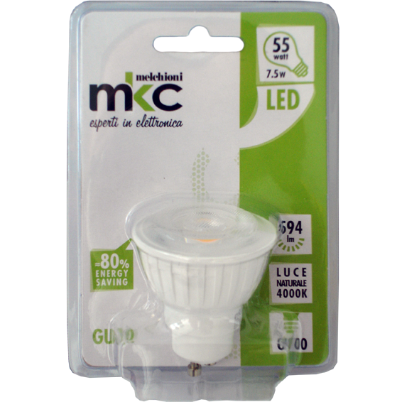 MKC Sijalica,LED 7.5W, 220V AC,60° prirodno bijela svjetlost - LED MR-GU10/7.5W-N