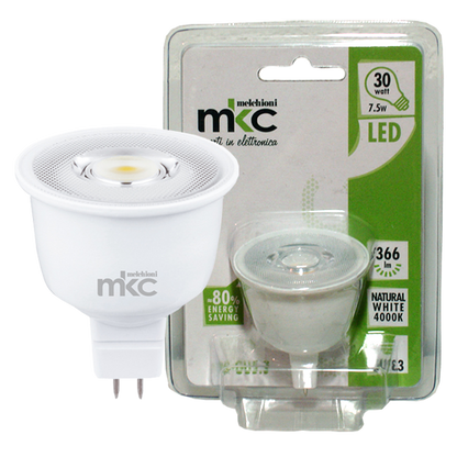 MKC Sijalica, LED 7.5W, 4000K,12V DC, prirodno bijela svjetlost - LED MR1638 GU5.3/7.5W-N