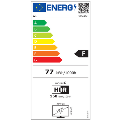 TCL Televizor Smart QLED 4K UltraHD 55", Google TV - 55C655