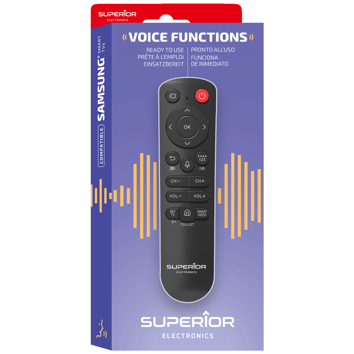 Superior Daljinski upravljač za Sam. Smart s glasovnim funkcijama, BT - RC Samsung Voice